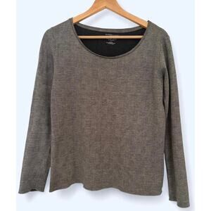 Majestic Filatures Paris Cashmere & Cotton Long-Sleeve Top Size Large